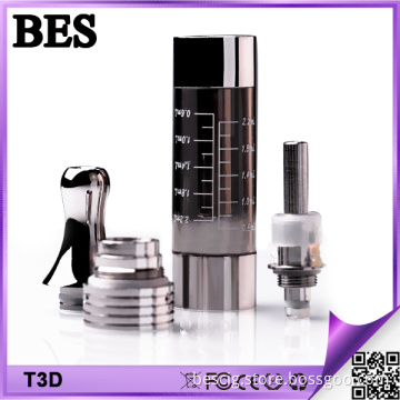 Wholesale Newest Clear T3d Vaporizer with 510 Drip Tip